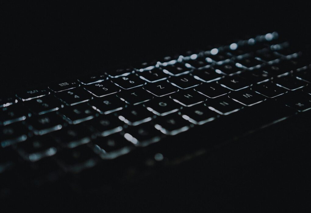 Face-free dark keyboard glow for Cursor Rollouts and Security Review