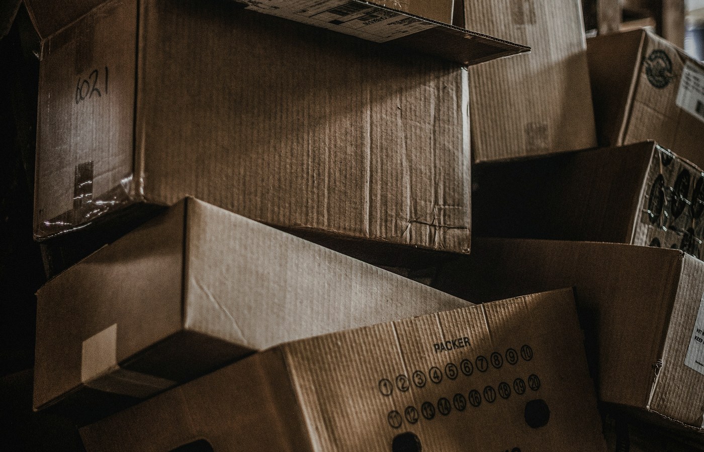 Face-free cardboard-box logistics inventory still for Magentic industrial procurement digital workers, Sep 17 2026